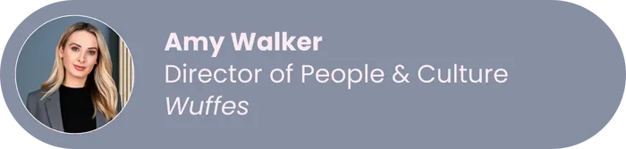 Amy Walker Ditrector of People and Culture Wuffes